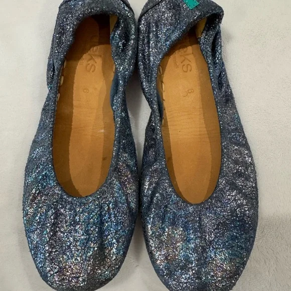 Tieks Moonstruck Blue Flats - Picture 1 of 7